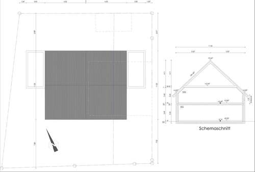 Planskizze Doppelhaus - 