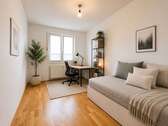 Homeoffice KI möbliert - 