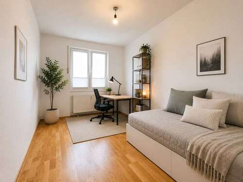 Homeoffice KI möbliert - 