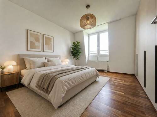 Schlafzimmer _KI möbliert - 