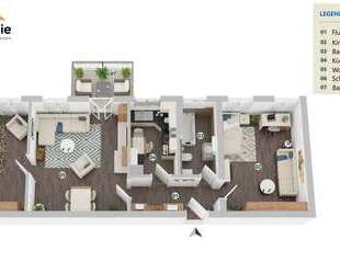 elegante 3-Zimmer Wohnung in Mariental 90 m² mit Tageslicht-Bad