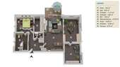 Grundriss - Domizil Küsterhof 3 Zimmer 95 m2, ein besonderes zu Hause