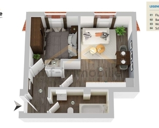 zwei Zimmer Appartement in Mariental 35qm