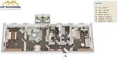 Grundriss - elegante 3-Zimmer Wohnung in Mariental 90 m² mit Tageslicht-Bad