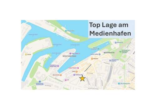 Top Lage am Medienhafen - 3 Zimmer Etagenwohnung in Düsseldorf