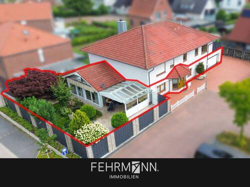 Außenansicht - Traumhafte Erdgeschosswohnung mit großem Grundstück in Nordhorn