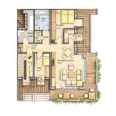 mögliche Aufteilung - 