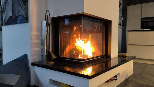 Kamin mit Wasseranschluss - 