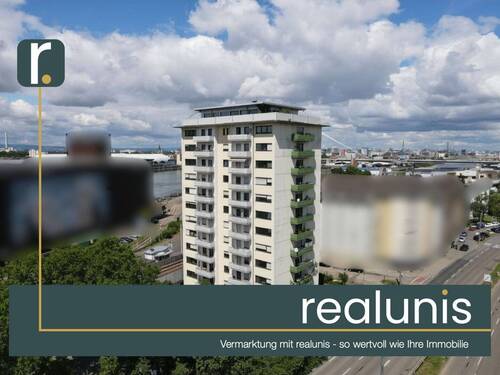 Titelbild - Wohnen über den Dächern - Ihr neues Zuhause mit Panoramablick auf Mannheim - nur bei realunis
