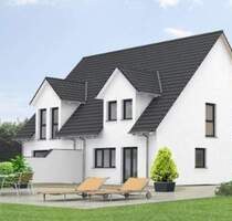 Neubau-Doppelhaushälfte in Haibach sehr gute Lage Ausbauhaus mit Grundstück