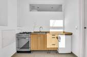 Einbauküche mit Kühlschrank - 
