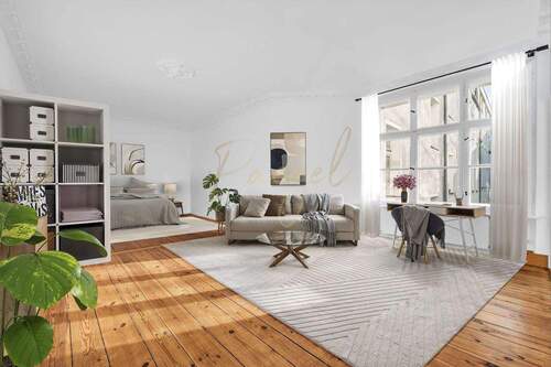 Einrichtungsbeispiel - 1 Zimmer Etagenwohnung in Berlin