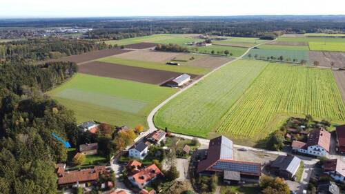 Luftaufnahme - Doppelhaushälfte mit 129,00 m² in Sauerlach zum Kaufen