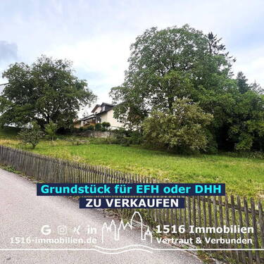 Bild 1 - PROVISIONSFREI - Unbebautes Grundstück ohne Bauzwang mit Panoramablick für EFH oder DHH