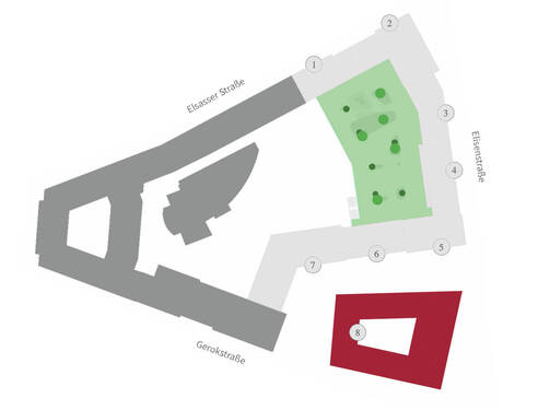 Lagekarte Haus 8 - 