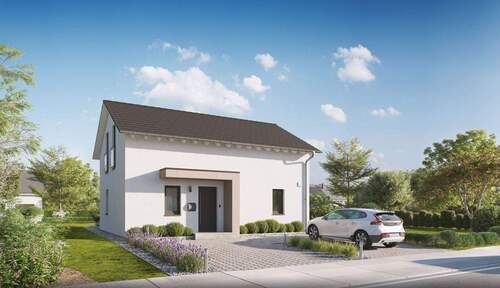 Hausansicht Eingang - 4 Zimmer Einfamilienhaus zum Kaufen in Rastenberg