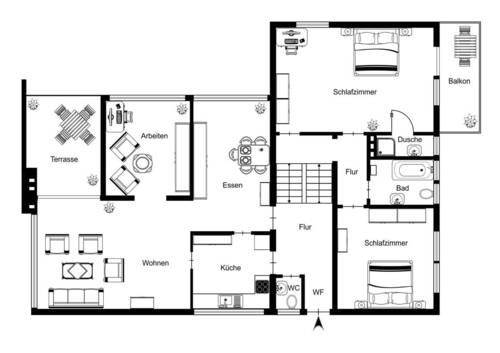 Erdgeschoss & Obergeschoss - 