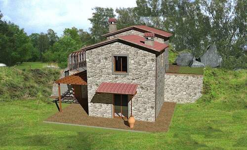 040 - Seggiano ! Bebaubares Grundstück in Panoramalage mit Olivenhain und Weinberg I Immobilie Toskana