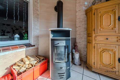 Kamin im Wintergarten - 