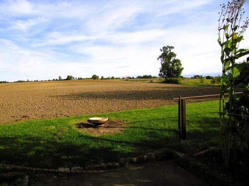Gartenrückseite mit Feldblick - 