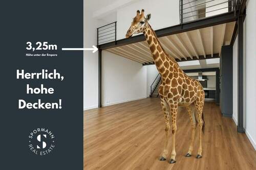 herrliche, Deckenhöhen - 3 Zimmer Etagenwohnung in Düsseldorf