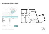 Wohnung H1.1.3 mit Loggia - 