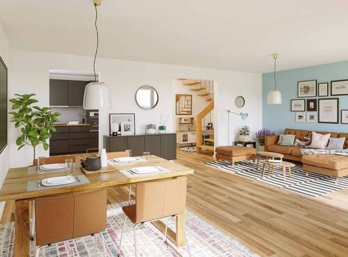 Doppelhaus-Duett-125-Wohnbereich - 