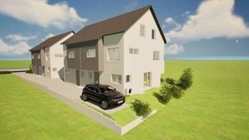 3D-Darstellung Nord-Ost - 7 Zimmer Doppelhaushälfte zum Kaufen in Gärtringen