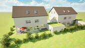 3D-Darstellung Nord-West - Doppelhaushälfte mit 152,00 m² in Gärtringen zum Kaufen