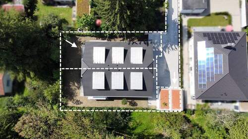 Luftansicht Wohnung und Garage - 