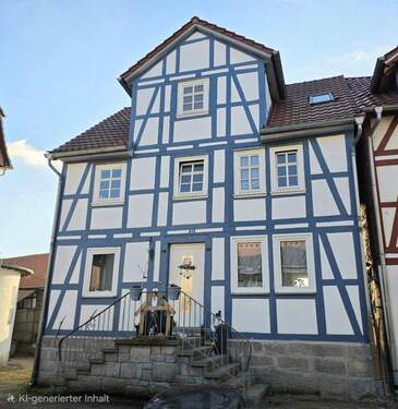 Frontansicht - Ansprechendes Fachwerkhaus in Nieste