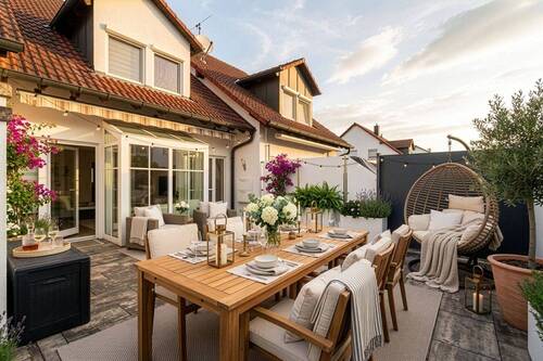 Terrasse - 4 Zimmer Reihenmittelhaus zum Kaufen in Balzheim