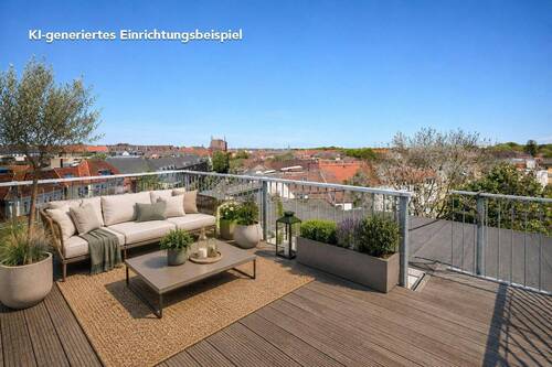 Dachterrasse - Etagenwohnung mit 127,00 m&sup2; in Kiel zum Kaufen
