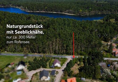Naturgrundstück nähe Roofensee - 1.254 m² Baugrundstück nahe Stechlinsee - teilbar , ruhige Lage (provisionsfrei)