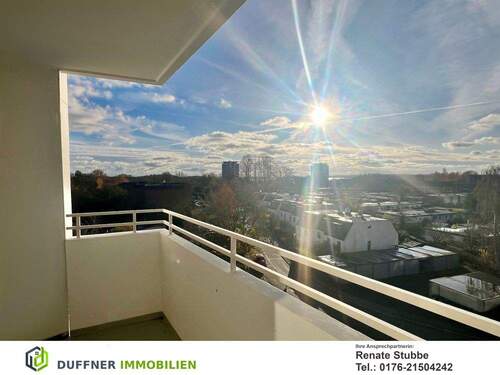 Balkon - Wohnen mit Weitblick - 1,5 Zimmer Wohnung in Plön