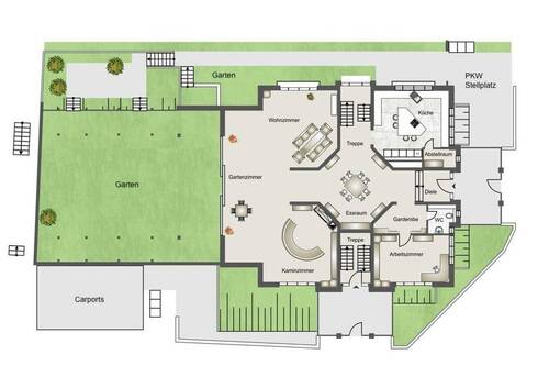 Erdgeschoss Haus im Haus - 