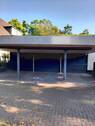 Dreier-Carport bepflanzt - 
