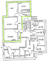 Grundriss - 3 Zimmer Etagenwohnung zur Miete in Eisenach