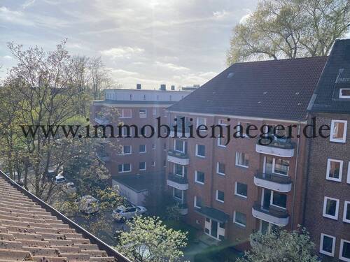 Aussicht Esszimmer - 4 Zimmer Etagenwohnung in Hamburg