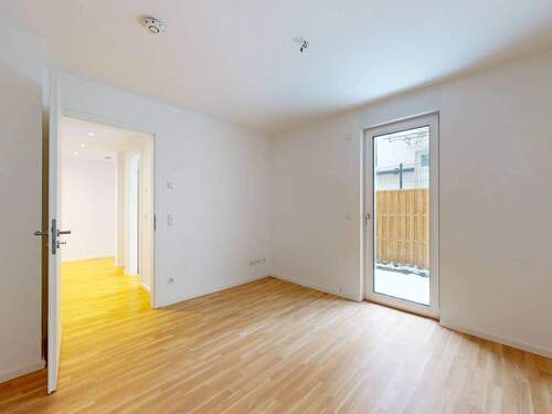 Ansicht I: Gemütliches Schlafzimmer mit Zugang zur Terrasse - 