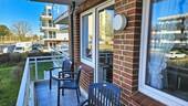 Balkon mit Fernblick zum Deich - 