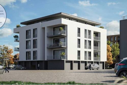 Außenansicht 1 - Anleger aufgepasst - Neubau Lui18: 3 Zimmer - Wohnung ( Nr. 1 )