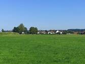 Blick auf das Dorf.jpg - Sonniges Grundstück mit unverbaubarem Bergblick