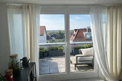 Sicht Studio auf Dachterrasse - 