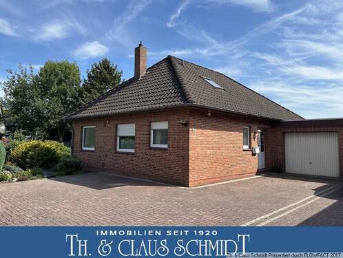 Ansicht - Ebenerdiger Bungalow mit Garage in ruhiger Siedlungslage von Jaderberg