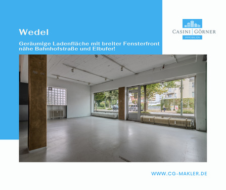 Titelbild - Geräumige Ladenfläche mit breiter Fensterfront nähe Bahnhofstraße und Elbufer!