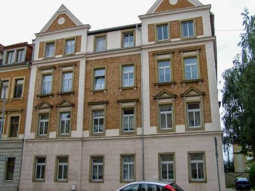 Außenansicht - 3-Raum-Wohnung im Erdgeschoss mit Balkon