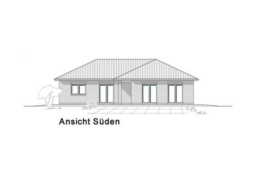 KW 133_Ansicht Süden - 5 Zimmer Einfamilienhaus in Bockhorn