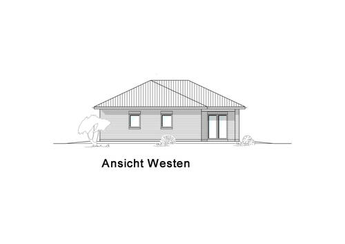 KW 133_Ansicht Westen - Einfamilienhaus mit 133,00 m² in Bockhorn zum Kaufen