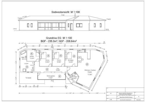 Entwurfsplanung Haus - Einfamilienhaus mit 203,00 m&sup2; in Radeberg / Ullersdorf bei Radeberg zum Kaufen
